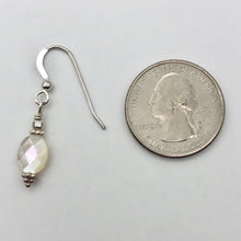 Load image into Gallery viewer, Faceted Mother of Pearl and Sterling Silver Earrings | 1 3/8" Long |