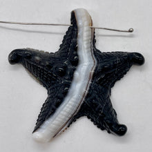 Load image into Gallery viewer, Stunning! Carved Sardonyx Starfish Pendant Bead | 61x56x9.5mm |