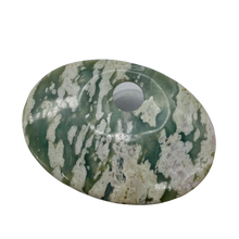 Load image into Gallery viewer, Harmony Stone Oval Centerpiece Bead - Ice Green | 63x45x8mm | 1 Bead |