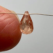 Load image into Gallery viewer, Imperial Topaz 1.4ct Briolette | 8x5mm | Pink Orange | 1 Bead |