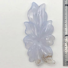Load image into Gallery viewer, 33.2cts Hand Carved Blue Chalcedony Flower Bead | 51x26x4mm | - PremiumBead Primary Image 1