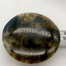 Load image into Gallery viewer, Aurora Borealis! Labradorite Pendant Bead | 45mm| Gteen/Black | Round | 1 Bead | - PremiumBead Alternate Image 6