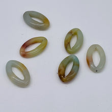 Load image into Gallery viewer, 6 Picture Frame Amazonite 20mm Oval Beads 9368C