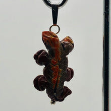 Load image into Gallery viewer, Brecciated Jasper Lizard Sterling Silver Pendant | 1 1/4" Long |