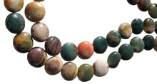 Load image into Gallery viewer, Exotic 7 Imperial Jasper 14mm Coin Beads 9594