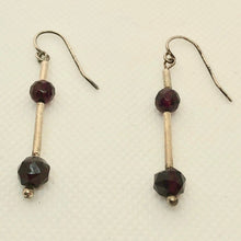 Load image into Gallery viewer, Sparkling Garnet & Sterling Silver Earrings 6425 - PremiumBead Alternate Image 2