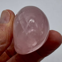 Load image into Gallery viewer, Rose Quartz Oval Meditation Worry Stone | 74x44x32 mm | Pink | 1 Stone |