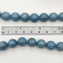 Load image into Gallery viewer, Rare Vivid Blue Cat's Eye Apatite Round Gemstone Half Strand | 12mm | 16 Beads |