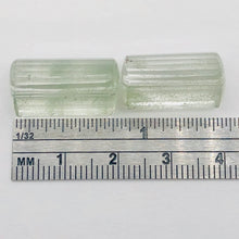Load image into Gallery viewer, Garden Quartz Lodalite Triangle | 20x11x11mm | Green | 2 Bead