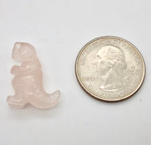 Load image into Gallery viewer, T-Rex Dinosaur 2 Rose Quartz Tyrannosaurus Rex Beads | 20x18x8mm | Pink - PremiumBead Alternate Image 2