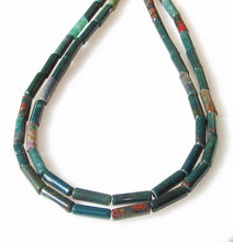 Load image into Gallery viewer, Divine Bloodstone Agate Tube Bead Strand 109547 - PremiumBead Primary Image 1