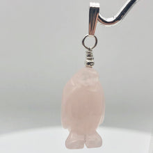 Load image into Gallery viewer, Darling! Rose Quartz Penguin Sterling Silver Pendant 509273RQS - PremiumBead Alternate Image 5