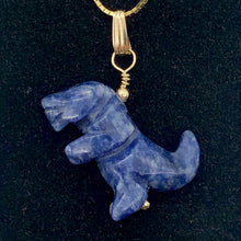 Load image into Gallery viewer, Purple Dinosaur Sodalite Tyrannosaurus Rex 14Kgf Pendant | 1.5" Long | Purple | - PremiumBead Alternate Image 2