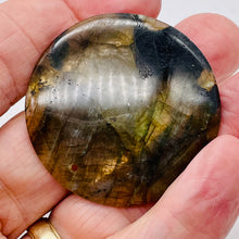 Load image into Gallery viewer, Magical Green Patterned Labradorite Pendant Bead | Green Clear | 45mm |