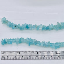 Load image into Gallery viewer, Glimmer Aqua Blue Apatite Nugget Bead Strand 109883