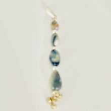 Load image into Gallery viewer, Opal Sterling Silver Drop | 2 1/4" Long | Blue Green Fire | 1 Pendant