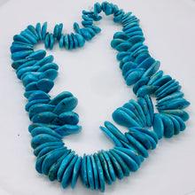 Load image into Gallery viewer, Designer Turquoise Pear Briolette Bead Strand| 30x20x3mm to 12x7x3mm| 126 Beads|