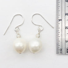 Load image into Gallery viewer, Pearl Dangle Sterling Silver Earrings |1.25" Long | Satin White |