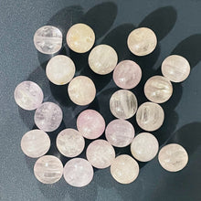 Load image into Gallery viewer, Chatoyant Pale Pink Orchid Faceted Kunzite Beads | 9mm | 4 Beads |