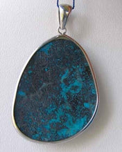 Load image into Gallery viewer, Natural Chrysocolla Sterling Silver Pendant 6865As - PremiumBead Alternate Image 2