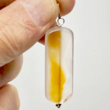 Load image into Gallery viewer, Red Orange Sardonyx Pendant with Sterling Silver Accent Bead | 2 1/4" Long |