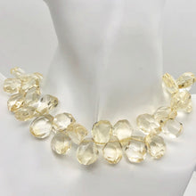 Load image into Gallery viewer, Citrine Faceted Briolette Bead Strand | 14x11 to 17x14x8mm | Golden | 107g |