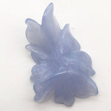 Load image into Gallery viewer, 42cts Exquisitely Hand Carved Blue Chalcedony Flower Pendant Bead - PremiumBead Primary Image 1