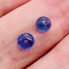 Load image into Gallery viewer, Tanzanite AAA Faceted 2.2ct Parcel Rondelle Beads | 5.5 to 6x4mm| Blue| 2 Beads