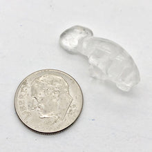 Load image into Gallery viewer, Adorable Quartz Manatee Figurine Worry-stone | 25x13x10mm | Clear - PremiumBead Alternate Image 6