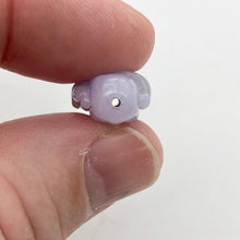 Load image into Gallery viewer, 25cts Hand Carved Buddha Lavender Jade Pendant Bead | 21x14x9mm | Lavender - PremiumBead Alternate Image 10