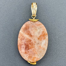 Load image into Gallery viewer, Sunstone 14K Gold Filled Drop/Dangle | 1 1/2" Long | Pink/Red | 1 Pendant |