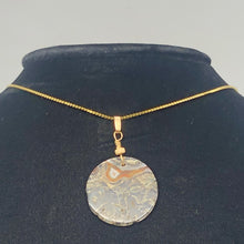 Load image into Gallery viewer, Limbcast Round 14K Gold Filled Pendant | 1.5" Long | Clear Orange |