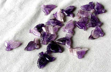 Load image into Gallery viewer, Lovely 2 Hand Carved Amethyst Dove Bird Beads | 18x18x7mm | Purple - PremiumBead Alternate Image 2
