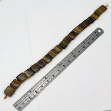 Load image into Gallery viewer, Wildly Exotic Tigereye Square Coin Bead 16 inch Strand for Jewelry Making - PremiumBead Alternate Image 6