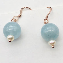 Load image into Gallery viewer, Aquamarine 14K Gold Filled Drop | 1 pair | Blue | 1 Earrings |
