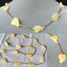 Load image into Gallery viewer, Unqiue Carved Yellow Jade Leaf and 14Kgf Necklace 6138 - PremiumBead Primary Image 1