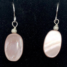 Load image into Gallery viewer, Beautiful Pink Mother of Pearl and Sterling Silver Earrings | 1 1/2" Long | - PremiumBead Alternate Image 2