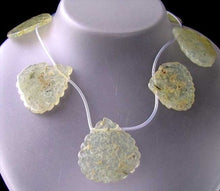 Load image into Gallery viewer, 8 Druzy Green Prehnite 36x36mm Briolette Beads 10458A - PremiumBead Primary Image 1