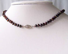 Load image into Gallery viewer, Purple Midnight Berry Freshwater Pearl Sterling Silver 15.5 inch Necklace 9915D - PremiumBead Alternate Image 3