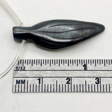 Load image into Gallery viewer, Hematite Carved Leaf Bead Strand | 30x12x4mm | Black | 13 Beads |