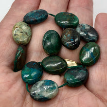 Load image into Gallery viewer, Natural Chrysocolla 16x12mm Oval Bead 8" Strand 10423HS