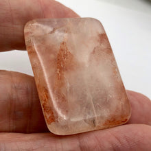 Load image into Gallery viewer, Quartz Orange Rectangular Pendant Bead | 40x30x6mm |