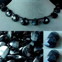 Load image into Gallery viewer, Gemmy Blue Tigereye Briolette Bead Strand 104599 - PremiumBead Primary Image 1