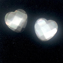 Load image into Gallery viewer, Black Lip Mother of Pearl Heart Strand | 14x14x5 | Black Silver | 30 Bead(s)