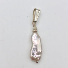 Load image into Gallery viewer, Pink Biwa FW Pearl with Sterling Silver Pendant, 1.5 inches 5082J - PremiumBead Alternate Image 4