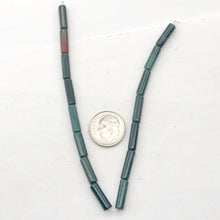 Load image into Gallery viewer, Divine Bloodstone Agate Tube Bead Strand 109547