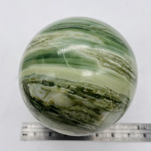 Load image into Gallery viewer, Serpentine Banded 329g Sphere | 2.5" | Green White | 1 Sphere |
