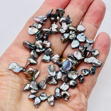 Load image into Gallery viewer, Design Platinum Rose Petal Keishi Fresh Water Pearl Strand 109050