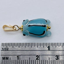 Load image into Gallery viewer, Lampwork Frog 14K Gold Filled Frog | 1" Long | Periwinkle Blue | 1 Pendant |