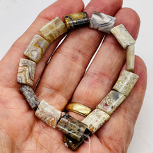 Load image into Gallery viewer, Premium Crazy Lace Agate 14x10mm Rectangle Bead 8 inch Strand 4584